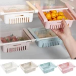 Adjustable Refrigerator Drawer – Pull Out Fridge Storage Organizer for Eggs, Fruits, Vegetables and Meat