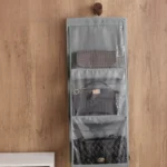 6 Pocket Hanging Handbag Organizer with Clear Storage Pockets