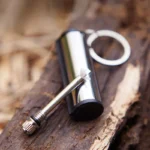 Keychain Match Lighter Waterproof Stainless Steel