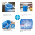 2-in-1 Silicone Ice Bucket Mold