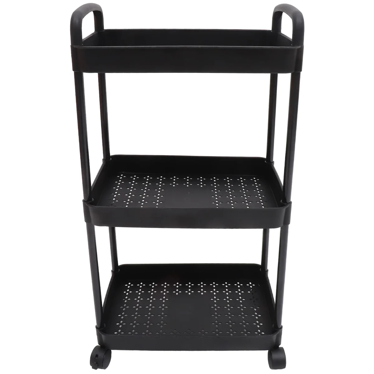 Three-Layer Trolley Kitchen Shelf Organizer Storage Cart