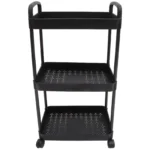 Three-Layer Trolley Kitchen Shelf Organizer Storage Cart