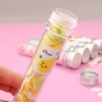 24pcs Tube Paper Soap with Metal Cap in Random Colors
