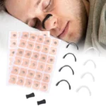 Nasal Strips Kit with 4 sizes to improve breathing, boost oxygen, and reduce snoring for comfortable sleep