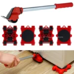 Furniture Mover Tool Set with Roller and Lifte