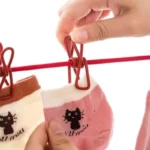 12 Clips Portable Clothing Rope 1.8M Retractable Clothesline for Laundry Drying
