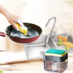 Dish Soap Dispenser with Sponge Holder for Kitchen