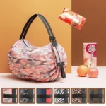 Foldable Storage Bag with Handle Large Capacity Travel Handbag