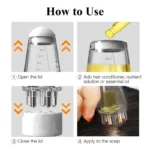 6ml Scalp Applicator Oil Bottle with Root Comb Massager