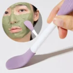 Double Head Silicone Facial Mask Brush for applying mud masks and skincare creams