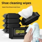 80 Pcs Shoe Wipes – Portable Sneakers Cleaner Disposable Cloth for White Shoes