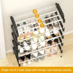 4–5 Layer Metal Shoe Rack –  Space-Saving Shoe Rack Organizer Shelf for Home - Image 3
