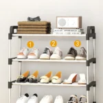 4–5 Layer Metal Shoe Rack –  Space-Saving Shoe Rack Organizer Shelf for Home - Image 4