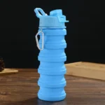 500ml Silicone Folding Water Bottle Portable Sports Cup for Travel and Outdoor