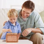 "Umrah Saving Box handmade piggy bank with money goal counter for children and adults"