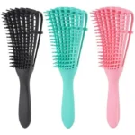 Curly Hair Brush – Detangling Comb with Scalp Massage