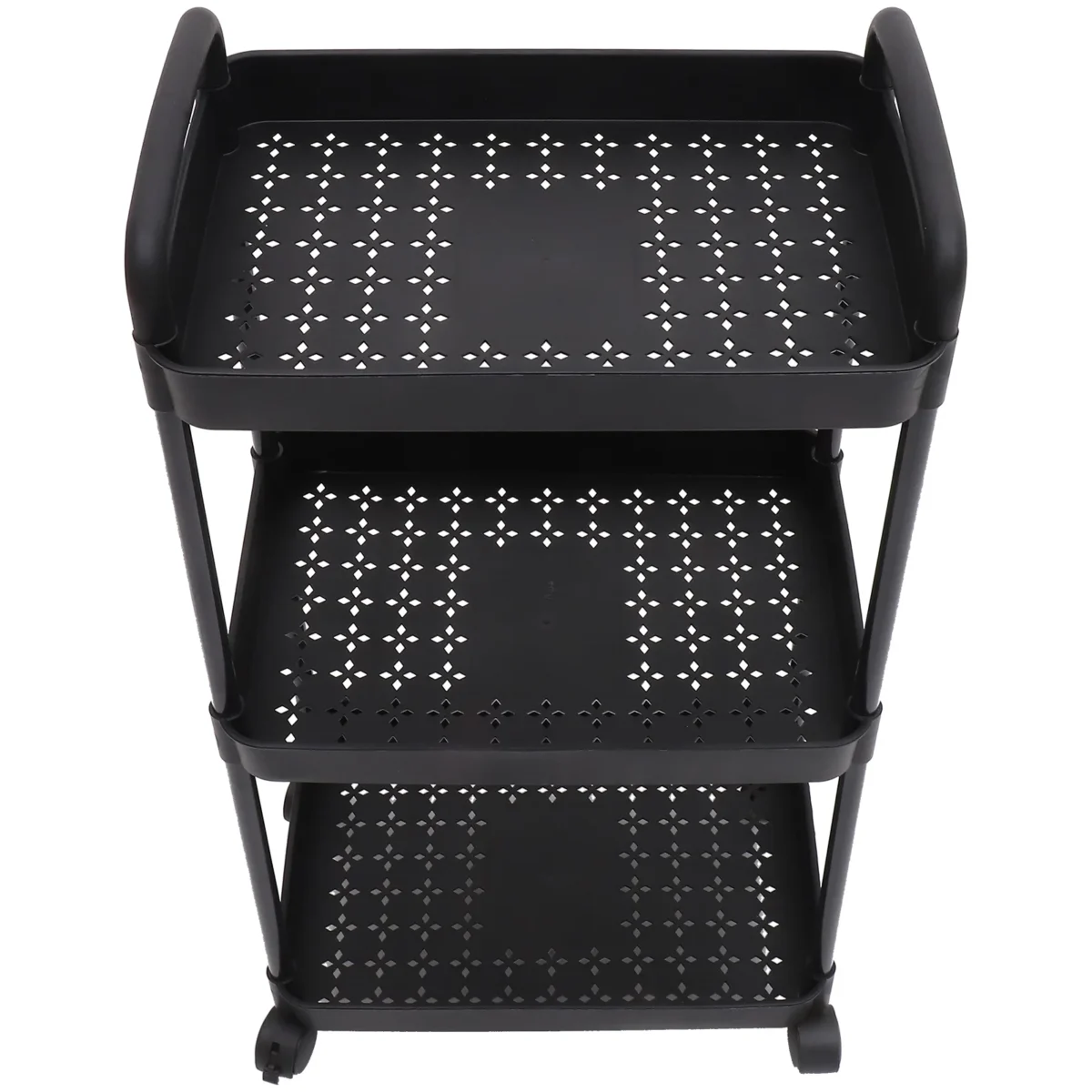 Three-Layer Trolley Kitchen Shelf Organizer Storage Cart