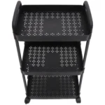 Three-Layer Trolley Kitchen Shelf Organizer Storage Cart