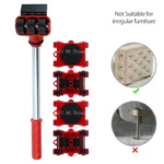 Furniture Mover Tool Set with Roller and Lifte
