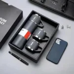 Stainless Steel Flask Gift Set with Thermos and Cups