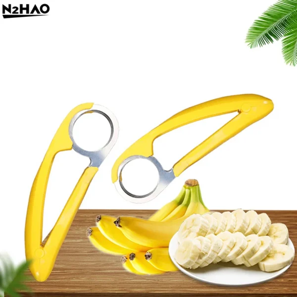 Stainless Steel Banana Slicer and Fruit Sausage Cutter Tool