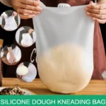 Silicone dough kneading bag flour mixer for bread, pastry, and pizza baking