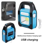 3 Color Work Light Waterproof LED Camping Lantern USB Rechargeable