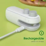 Rechargeable 2-in-1 Sealer Heat Bag Sealer and Cutter