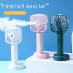 "Handheld Cooling Spray Fan USB Rechargeable Mini Silent Hydration Fan for Students and Travel"