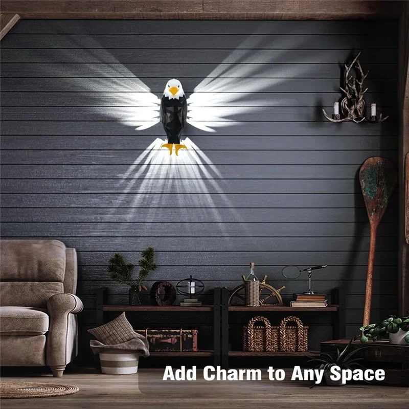 Bald Eagle Wall Light wall mounted eagle lamp for bedroom and living room