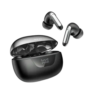 Ronin R-7010 Mystique True Wireless Earbuds and their sleek charging case, highlighting the unique and elegant design elements.