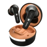 Ronin Mellow Earbuds R-7100, showing their sleek design and compact charging case, emphasizing the comfortable shape.