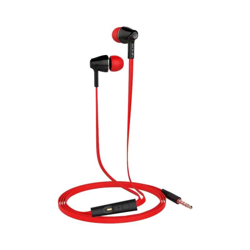 Ronin R-15 Wired Handsfree Earphones with 3.5mm AUX jack and an in-line microphone/controller