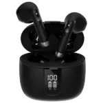 Ronin R-190 Mashion True Wireless Earbuds and their sleek, compact charging case, highlighting the minimalist, modern design.