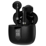 Ronin R-190 Mashion True Wireless Earbuds and their sleek, compact charging case, highlighting the minimalist, modern design.