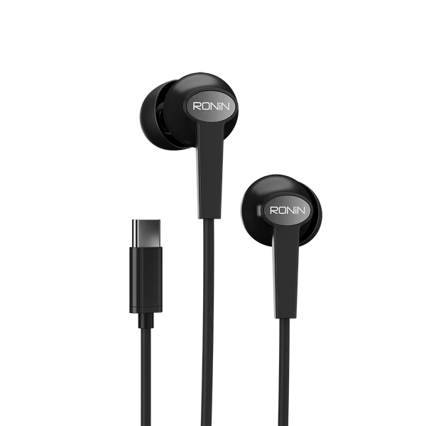 Ronin-R29-STELLAR-Handsfree-Type-C-Digital-Audio-Clarity.jpg Ronin R-29 STELLAR Wired Handsfree Earphones with USB Type-C connector, showcasing the premium design and in-line microphone.
