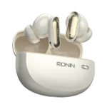 Ronin R-7050 Eminence True Wireless Earbuds and their sleek, premium charging case, highlighting the elegant and compact design.