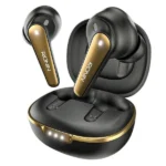 Ronin R-7065 Eclipse True Wireless Earbuds and their dark, sleek charging case, highlighting the compact and premium design.