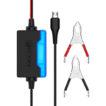 Ronin R-777 MAGNETOR Charger Adapter, a wall plug with a single USB-A port, emphasizing its 2.4 Ampere charging output and safety features.