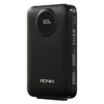 Ronin VELOCITY 10,000mAh Powerbank, showing the sleek portable design with the visible circular mark for its 22.5W wired and integrated wireless charging pad.