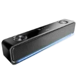 Ronin R-3010 Axis Bar Wireless Speaker, a long, black, portable soundbar-style speaker, highlighting its wireless functionality and sleek design.