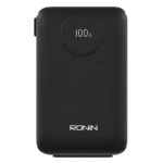 Ronin VELOCITY 10,000mAh Powerbank, showing the sleek portable design with the visible circular mark for its 22.5W wired and integrated wireless charging pad.