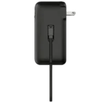 Ronin ARCTIC 10,000mAh Powerbank, a portable battery showing its multi-port side and the hidden/foldable AC wall prongs that enable its 2 in 1 charger function.