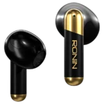 Ronin R-7070 Snap True Wireless Earbuds and their compact charging case, highlighting the quick-access design.