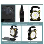 Solar & USB Charging Light JY-819A Dual Charging Portable LED Lamp