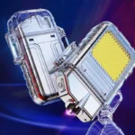 Rechargeable lighter with flashlight for camping and daily use