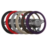 Universal Skidproof Fabric Car Steering Wheel Cover | Durable, Soft, Anti-Slip Auto Interior - Image 6