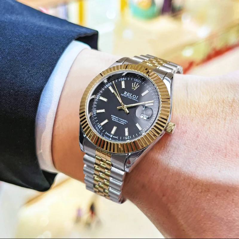 Log-Series-High-End-Business-Men-Quartz-Watch-Dress-Professional.jpg Log Series High-End Business Men's Quartz Watch, showing the elegant, minimalist white or black dial, classic markers, and stainless steel case and band, suitable as a professional dress watch.