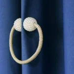 Magnetic Curtain Holder with Pearl Buckle Tiebacks