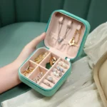 Portable Mini Jewelry Storage Box – Travel-Friendly Organizer for Rings, Earrings & Necklaces - Image 2